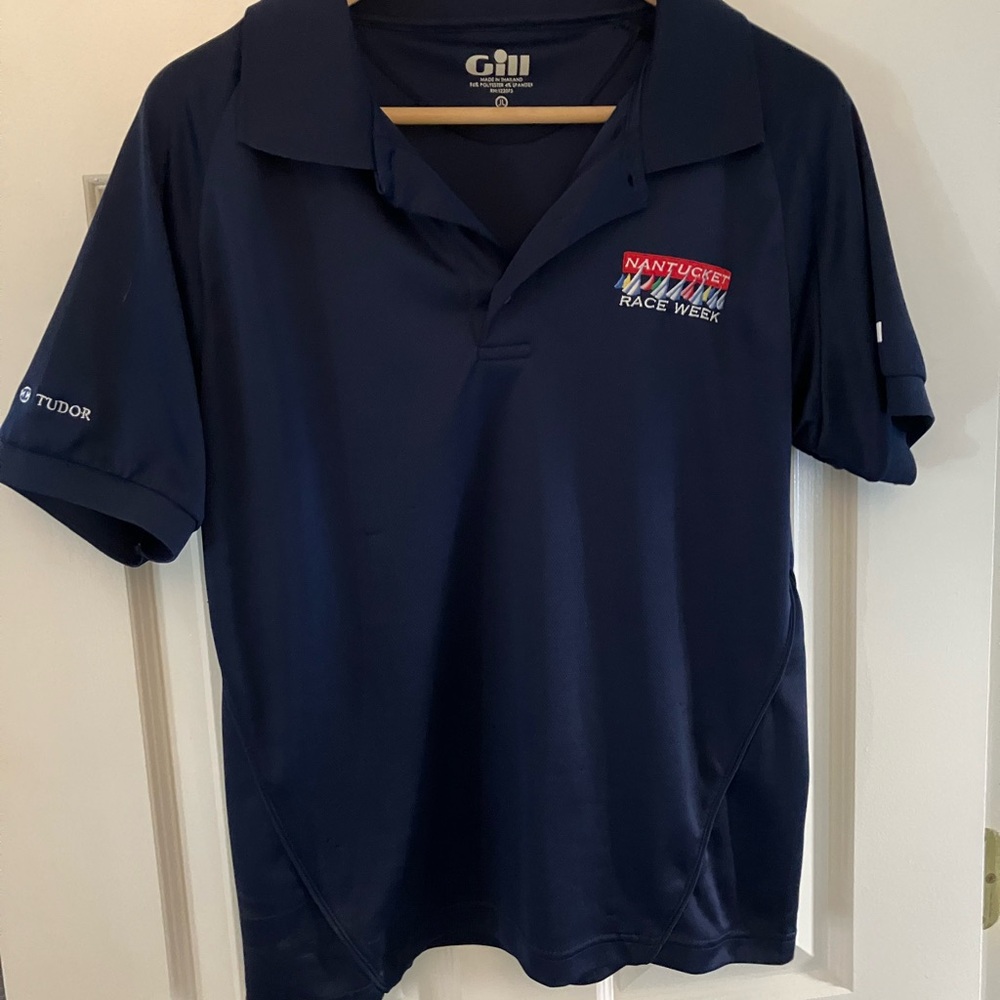 Gill Women's "Nantucket Race Week" Navy Short Sleeve Polo Top